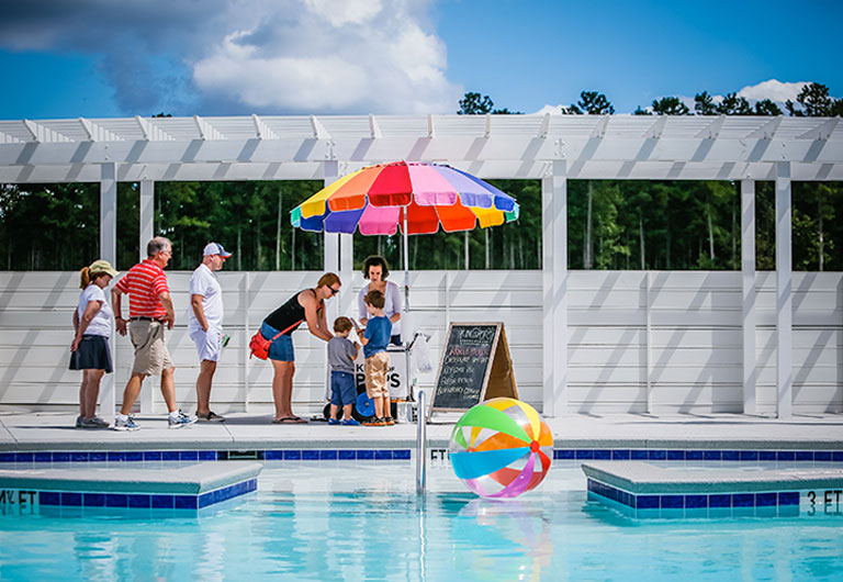 The Pool by New Summer's Corner Homes