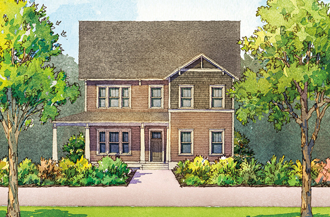 Keeneland Plan a Dan Ryan Builders House Drawing in Summerville, SC