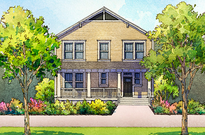 Nandina Plan a Sabal Homes House Drawing in Summerville, SC