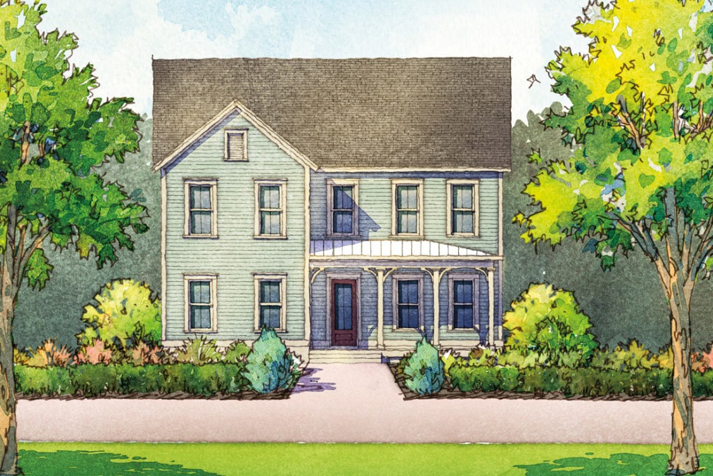 Rosecroft Plan a Dan Ryan Builders House Drawing near Charleston, SC